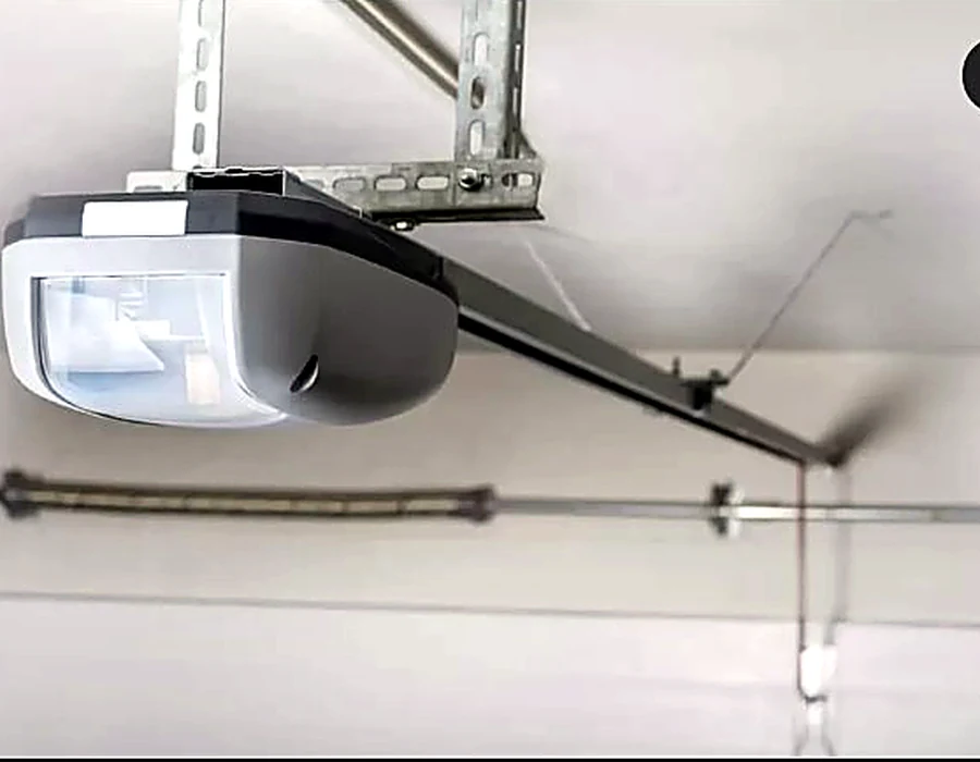 Installed garage door opener